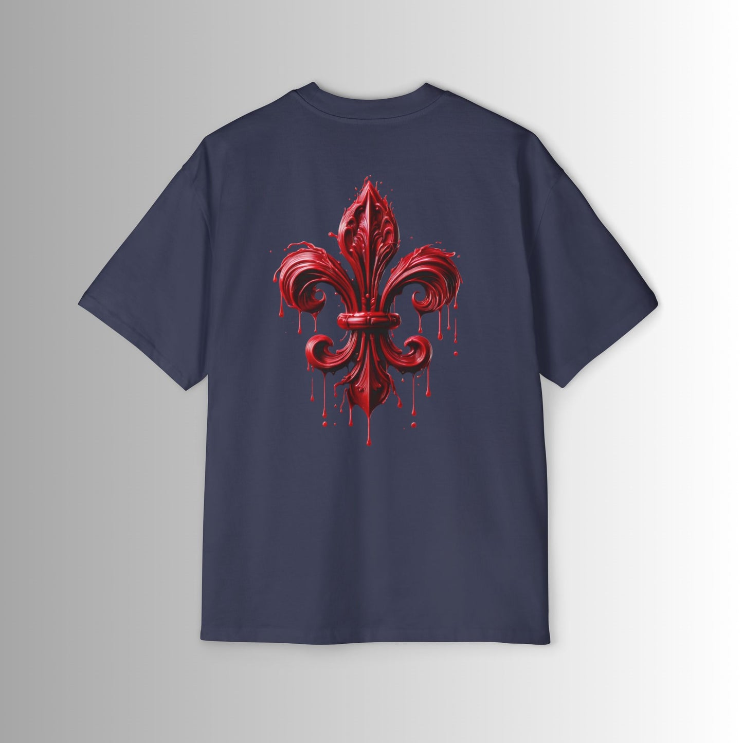 Oversized Tee - Immortal Bloodlines - Fleur de Lis Large Graphic Shirt