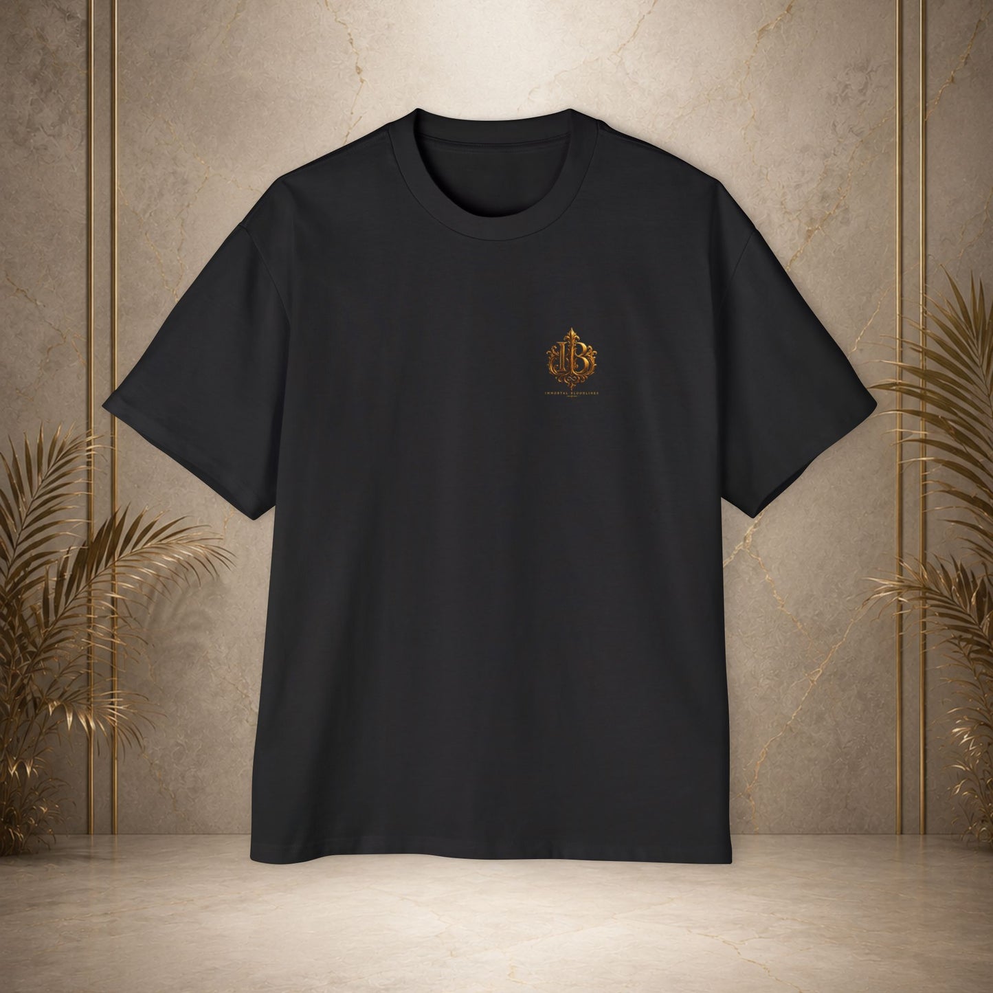 Oversized Tee — "Power is Earned, Legacy is Chosen" Gold IB Crest
