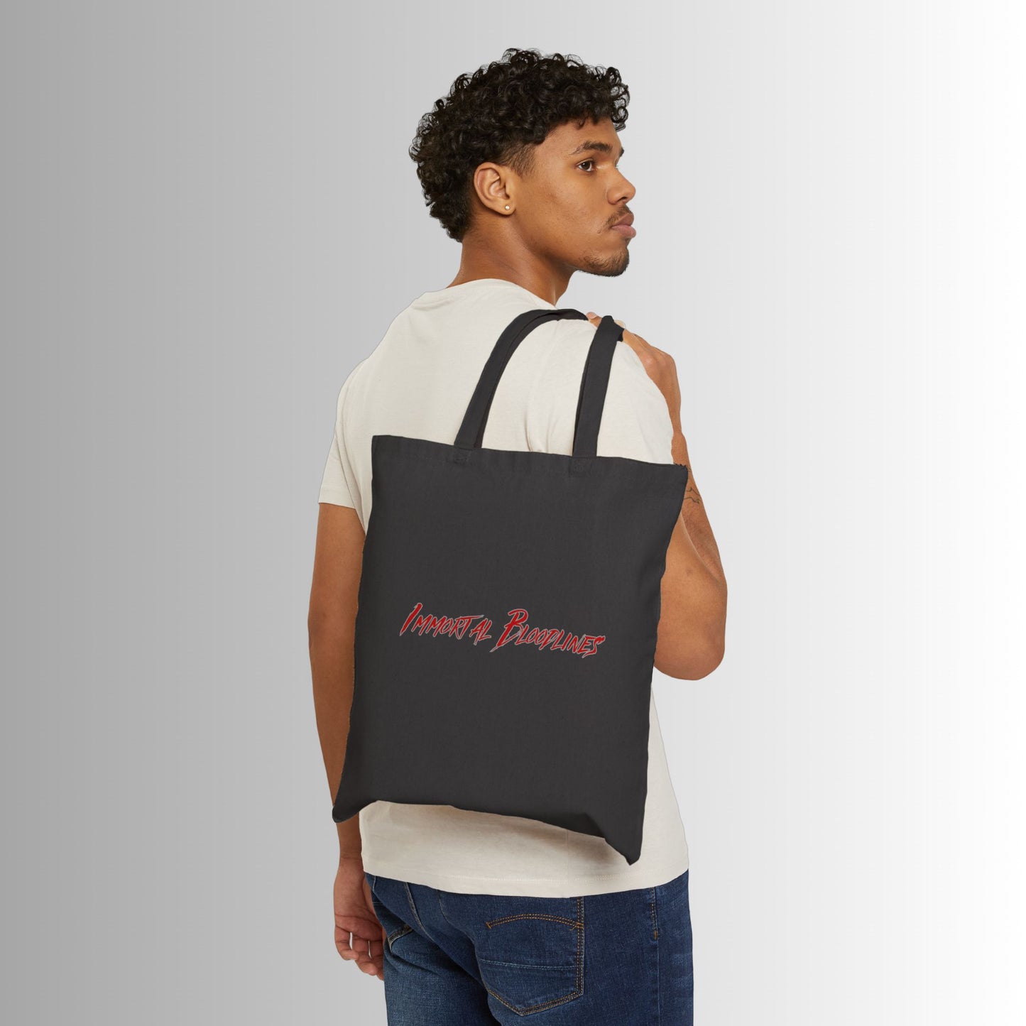 Immortal Bloodlines Gothic Tote Bag - Stylish Canvas Shopper for Art Lovers (GCC)