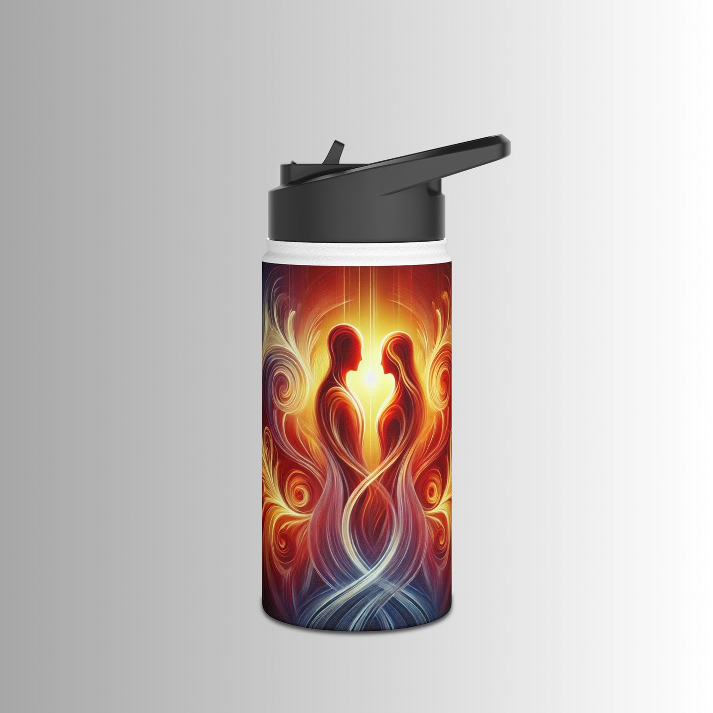 Eternal Flame - Stainless Steel Water Bottle, Standard Lid - The Immortal Love Collection