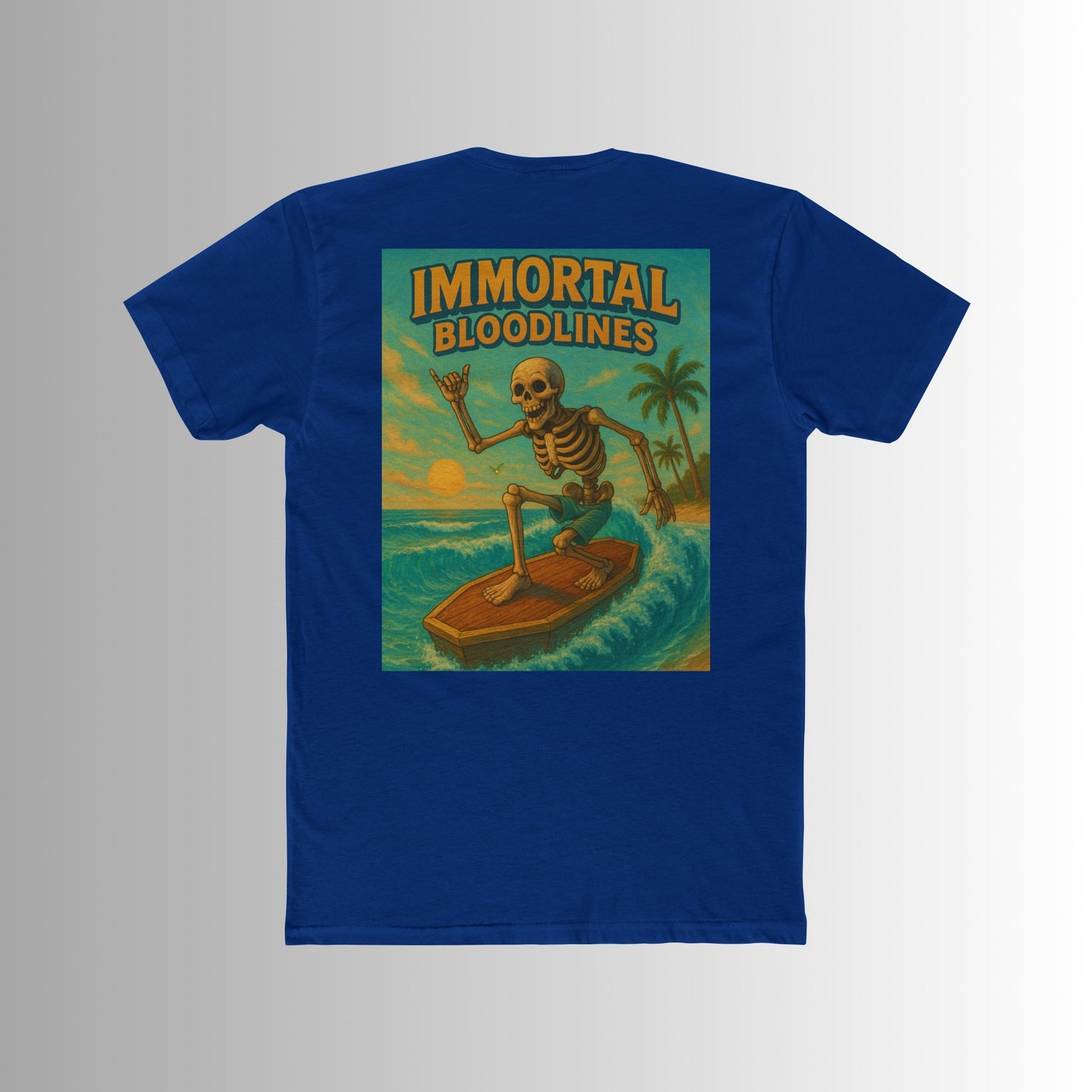 Surf Forever Skeleton Summer Tee