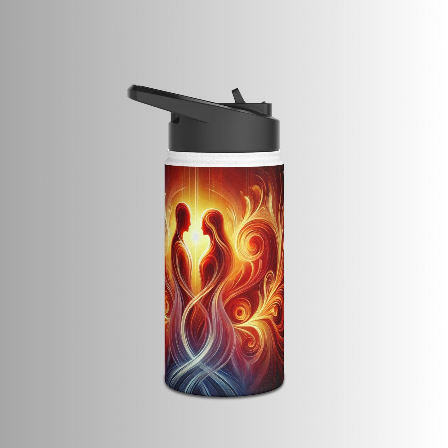Eternal Flame - Stainless Steel Water Bottle, Standard Lid - The Immortal Love Collection