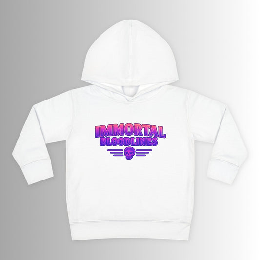 Toddler Hoodie — Neon 'Summer Vibes' Skeleton Pullover