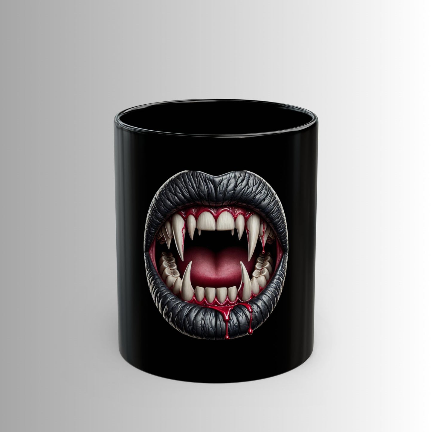 Immortal Bloodlines- Teeth-  Black Mug — (11oz & 15oz)