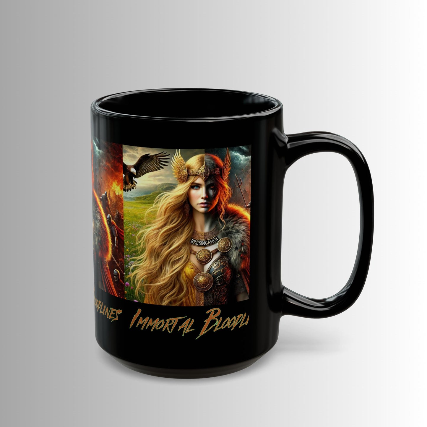 Immortal Bloodlines- God's Collection (Freya) -  Black Mug — (11oz & 15oz)